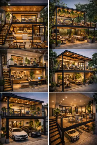 Mezannine Cafe Modern di Citra Garden